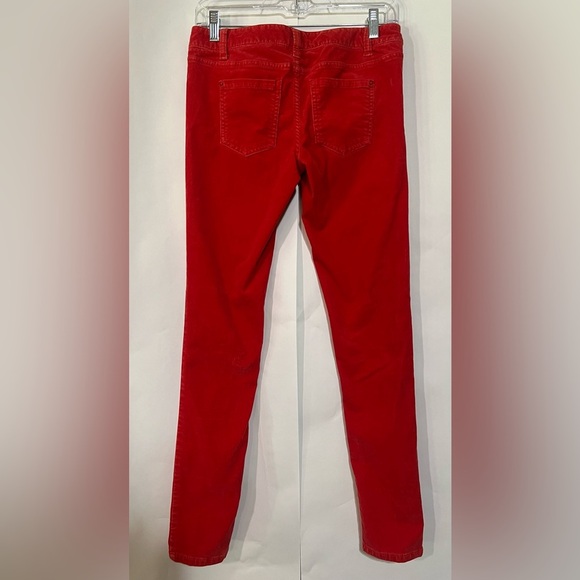 Mossimo Supply Co Juniors Red Fit 6 Corduroy Jeans Size 3 - Picture 4 of 6